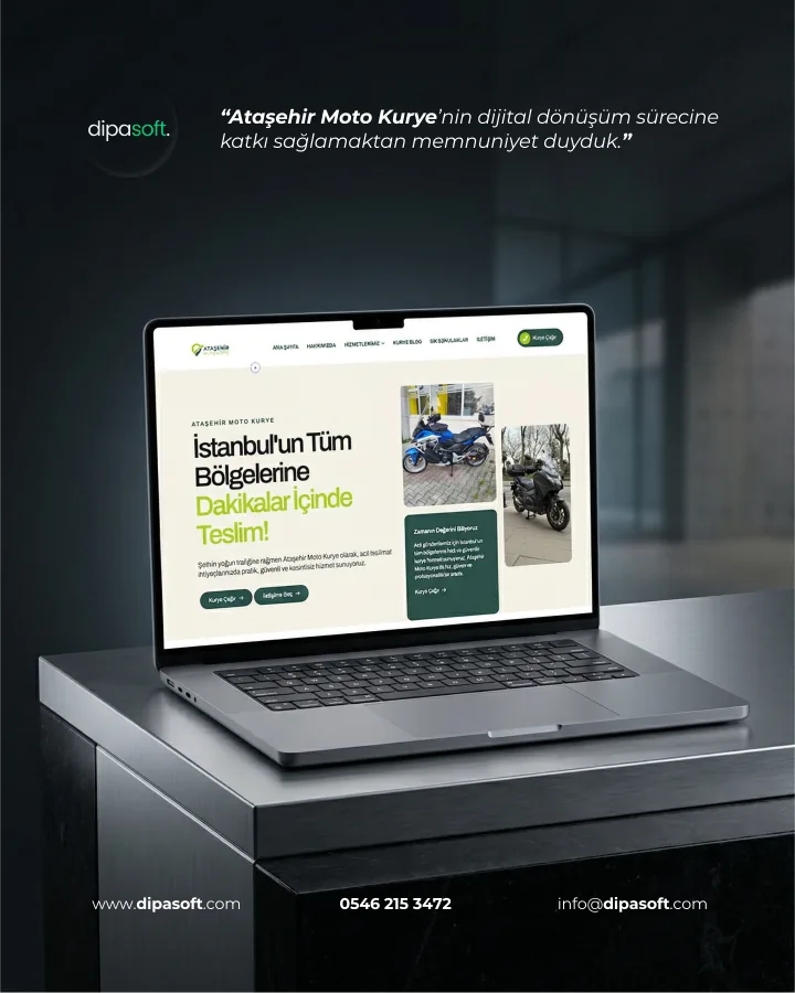 Dipasoft'un kurduğu bir web sitesi