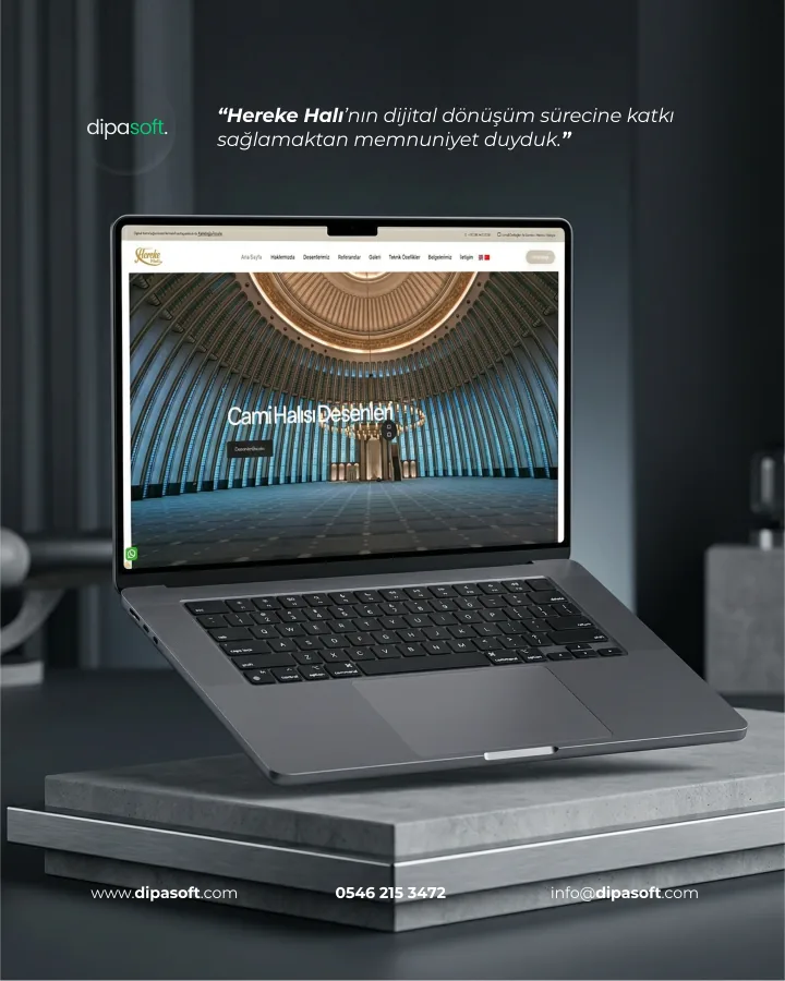 Dipasoft'un kurduğu bir web sitesi